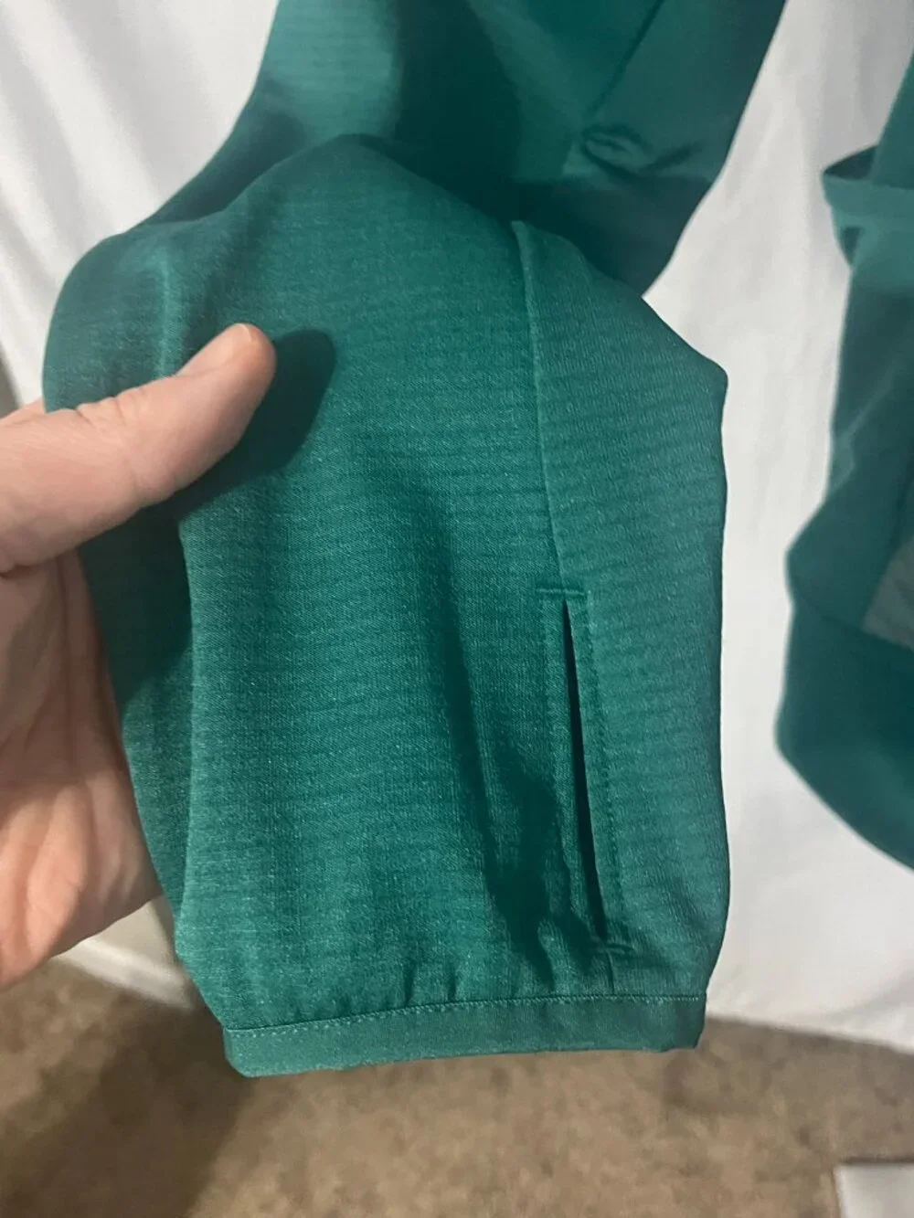 🏔️ The North Face Men's Green Full Zip Running Jacket Medium M 🌲